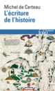 Couverture L'écriture de l'histoire (Michel de Certeau)