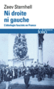 Couverture Ni droite ni gauche (Zeev Sternhell)