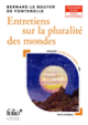Couverture Entretiens sur la pluralité des mondes (Bernard Le Bouyer de Fontenelle)