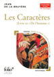 Couverture Les Caractères, Livre XI - Bac techno 2025 (Jean de La Bruyère)