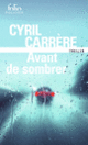 Couverture Avant de sombrer (Cyril Carrère)