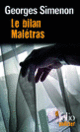 Couverture Le bilan Malétras (Georges Simenon)