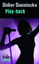 Couverture Play-back (Didier Daeninckx)