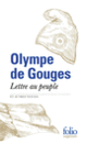 Couverture Lettre au peuple et autres textes (Olympe de Gouges)