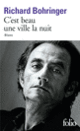 Couverture C'est beau une ville la nuit (Richard Bohringer)
