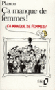 Couverture Ça manque de femmes! ( Plantu)
