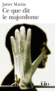 Couverture Ce que dit le majordome (Javier Marías)