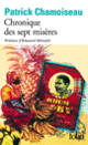 Couverture Chronique des sept misères / Paroles de djobeurs (Patrick Chamoiseau)