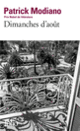 Couverture Dimanches d'août (Patrick Modiano)