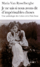 Couverture Je ne sais si nous avons dit d'impérissables choses (Maria Van Rysselberghe)