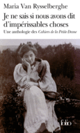 Couverture Je ne sais si nous avons dit d'impérissables choses ()