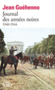 Couverture Journal des années noires (Jean Guéhenno)