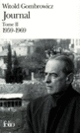 Couverture Journal (Witold Gombrowicz)