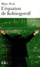 Couverture L'équation de Kolmogoroff (Marc Petit)