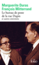 Couverture Le bureau de poste de la rue Dupin et autres entretiens (Marguerite Duras,François Mitterrand)