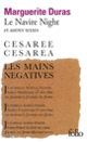 Couverture Le Navire Night (Marguerite Duras)