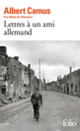 Couverture Lettres à un ami allemand (Albert Camus)