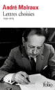 Couverture Lettres choisies (André Malraux)