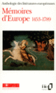 Couverture Mémoires d'Europe ( Anthologies,Collectif(s) Collectif(s))