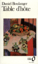 Couverture Table d'hôte (Daniel Boulanger)