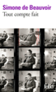 Couverture Tout compte fait (Simone de Beauvoir)