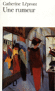 Couverture Une rumeur (Catherine Lépront)