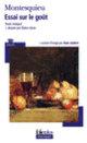 Couverture Essai sur le goût ( Montesquieu)