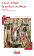 Couverture Le parti pris des choses ()