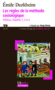 Couverture Les règles de la méthode sociologique (Émile Durkheim)