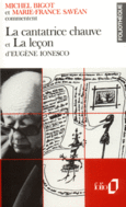 Couverture La cantatrice chauve et La leçon d'Eugène Ionesco (Essai et dossier) (,Marie-France Savéan)