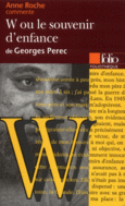 Couverture W ou Le souvenir d'enfance de Georges Perec (essai et dossier) ()