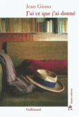 Couverture J'ai ce que j'ai donné () Couverture J'ai ce que j'ai donné ()