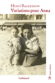 Couverture Variations pour Anna (Henri Raczymow)