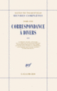 Couverture Correspondance à divers (Alexis de Tocqueville)