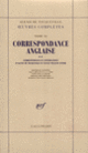 Couverture Correspondance anglaise (Alexis de Tocqueville)