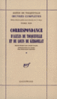 Couverture Correspondance d'Alexis de Tocqueville et de Louis de Kergorlay (Alexis de Tocqueville)
