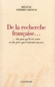 Couverture De la recherche française.. ()