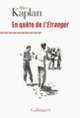 Couverture En quête de «L'Étranger» (Alice Kaplan)