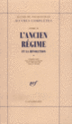 Couverture L'Ancien Régime et la Révolution (Alexis de Tocqueville)