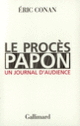 Couverture Le Procès Papon (Éric Conan)