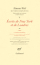 Couverture Œuvres complètes (Simone Weil)