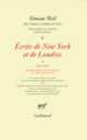 Couverture Œuvres complètes (Simone Weil)