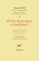Couverture Œuvres complètes (Simone Weil)