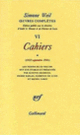 Couverture Œuvres complètes (Simone Weil)