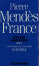 Couverture Une politique de l'économie (Pierre Mendès France)