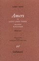Couverture «Amers» de Saint-John Perse (Albert Henry, Saint-John Perse)