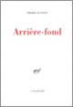 Couverture Arrière-fond (Pierre Guyotat)