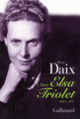 Couverture Avec Elsa Triolet (Pierre Daix)