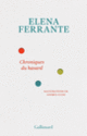 Couverture Chroniques du hasard (Elena Ferrante)