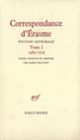 Couverture Correspondance ( Érasme)